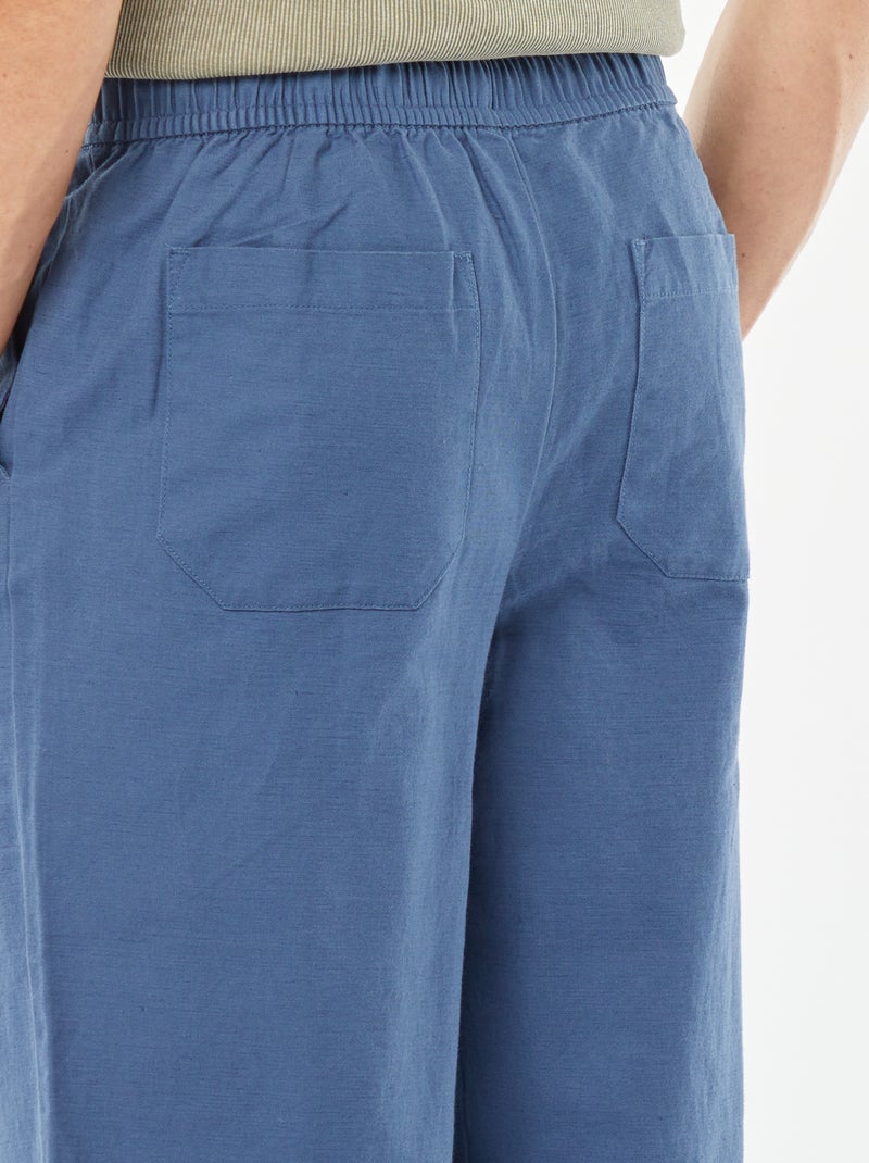 Pantalón multibolsillos AZUL - Kiabi