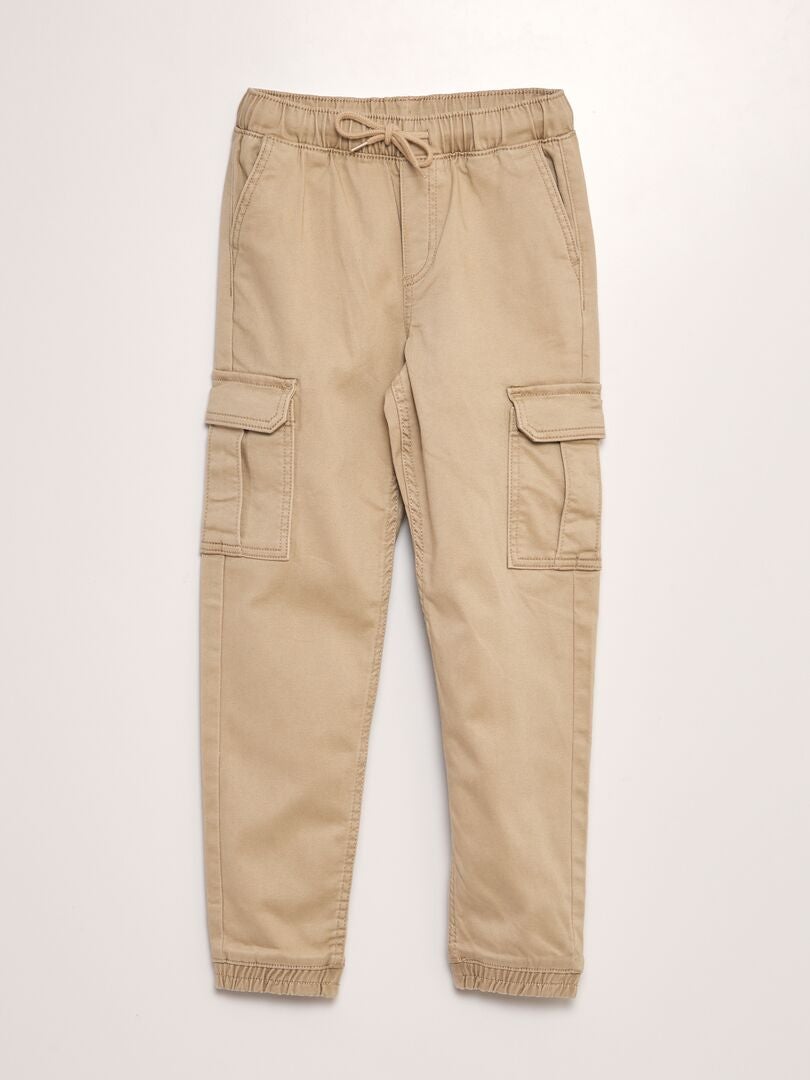 Pantalón multibolsillos BEIGE - Kiabi