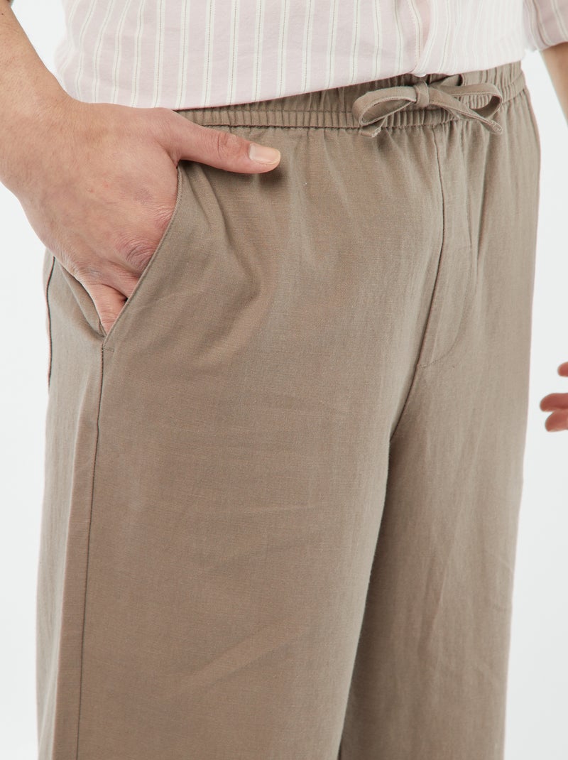 Pantalón multibolsillos BEIGE - Kiabi