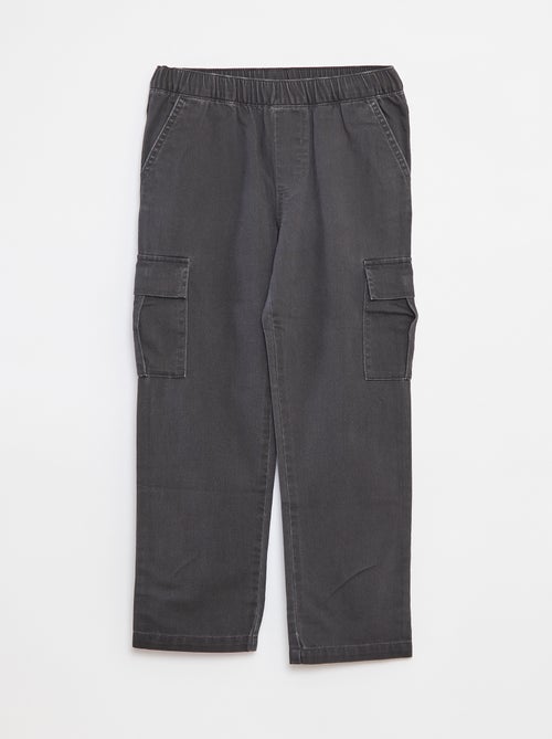 Pantalón multibolsillos con cintura ajustable - Kiabi