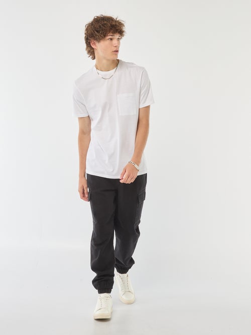 Pantalón multibolsillos con cintura elástica - Kiabi