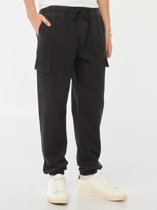 Pantalón multibolsillos con cintura elástica - Kiabi
