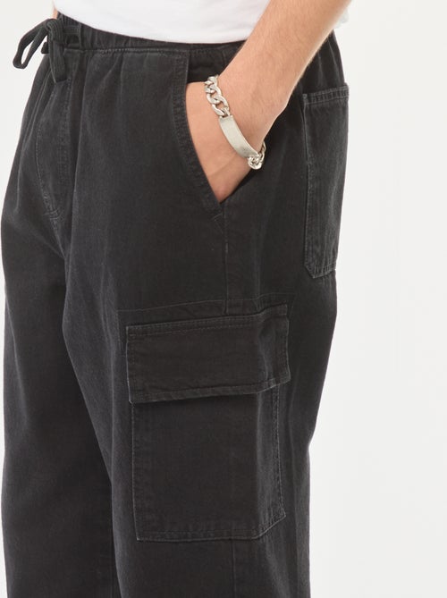 Pantalón multibolsillos con cintura elástica - Kiabi