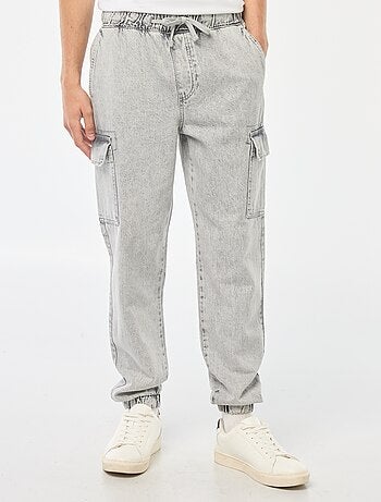 Pantalón multibolsillos con cintura elástica