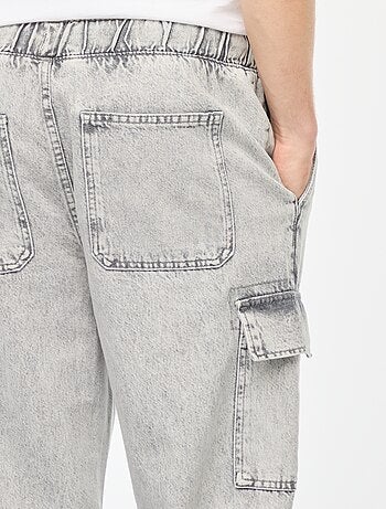 Pantalón multibolsillos con cintura elástica