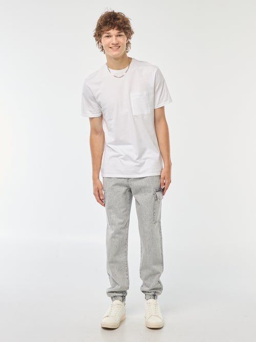Pantalón multibolsillos con cintura elástica - Kiabi