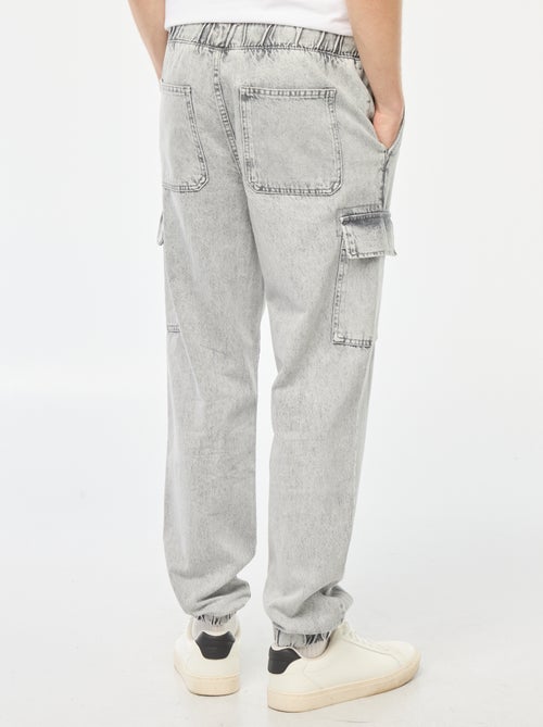 Pantalón multibolsillos con cintura elástica - Kiabi