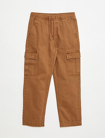 Pantalón multibolsillos con cintura elástica