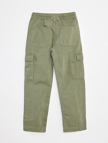 Pantalón multibolsillos con cintura elástica