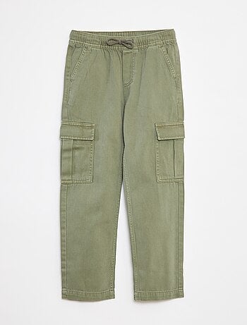 Pantalón multibolsillos con cintura elástica