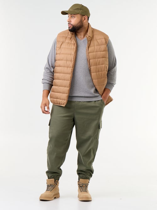 Pantalón multibolsillos con cintura elástica - Kiabi Pantalón multibolsillos con cintura elástica - Kiabi