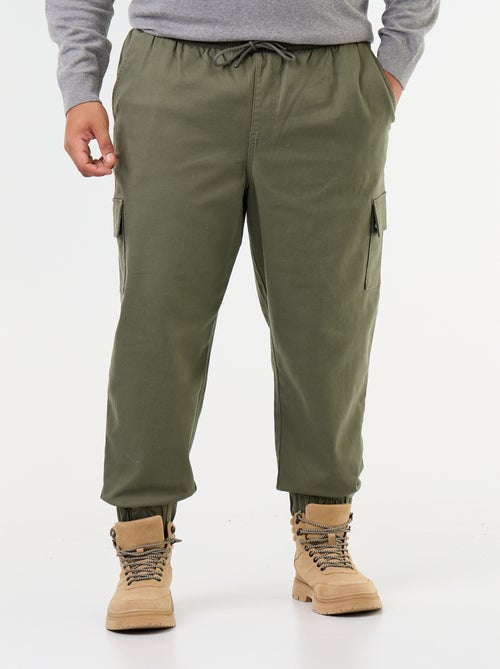 Pantalón multibolsillos con cintura elástica - Kiabi Pantalón multibolsillos con cintura elástica - Kiabi