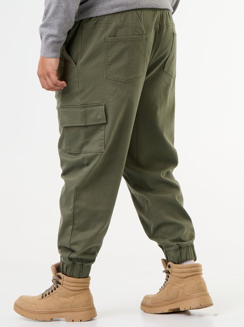 Pantalón multibolsillos con cintura elástica - Kiabi Pantalón multibolsillos con cintura elástica - Kiabi