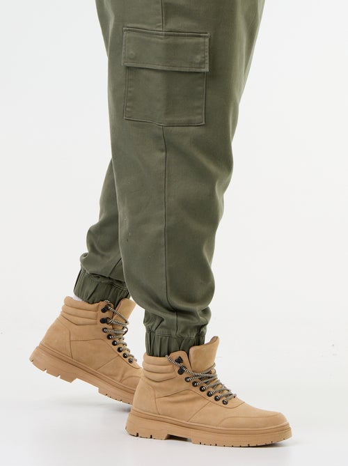 Pantalón multibolsillos con cintura elástica - Kiabi Pantalón multibolsillos con cintura elástica - Kiabi