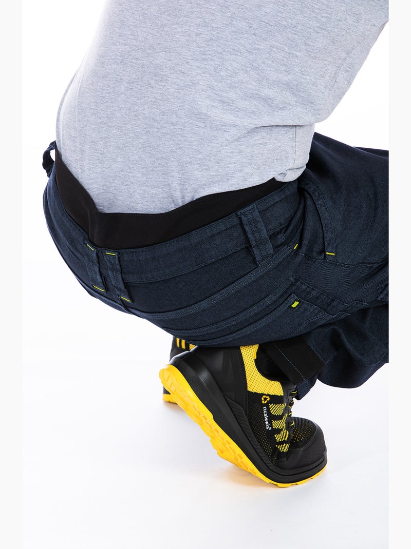 Pantalón multibolsillos con cinturilla alta en la espalda WELLER1 Azul - Kiabi