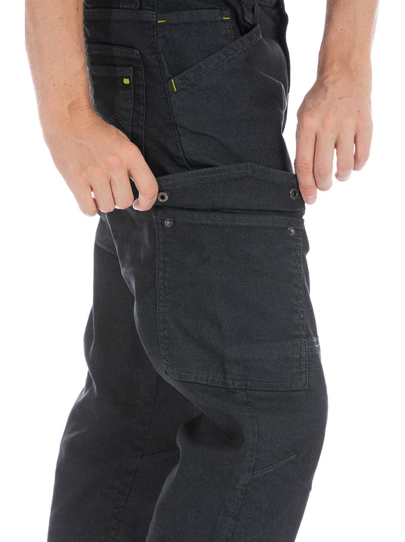 Pantalón multibolsillos con cinturilla alta en la espalda WELLER1 Gris - Kiabi