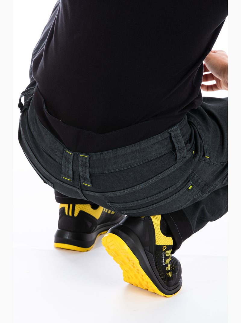 Pantalón multibolsillos con cinturilla alta en la espalda WELLER1 Gris - Kiabi