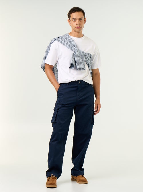 Pantalón multibolsillos de corte regular - Kiabi