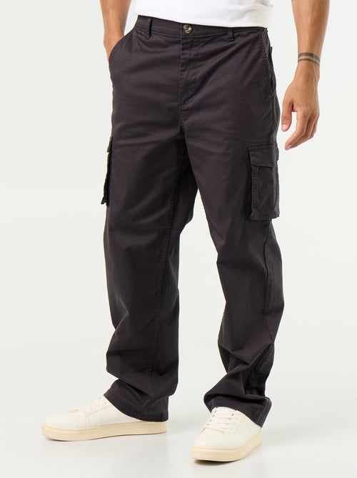 Pantalón multibolsillos de corte regular - Kiabi