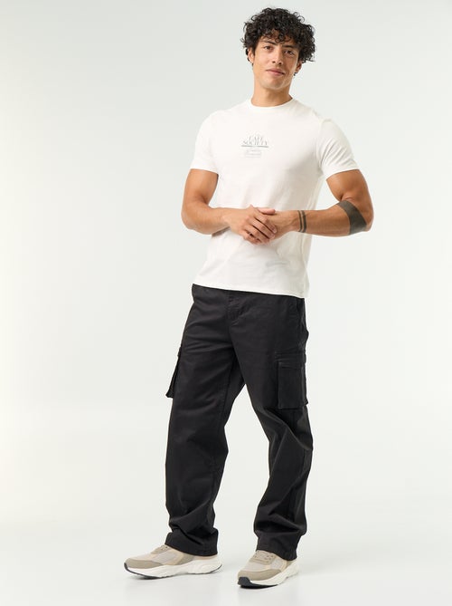 Pantalón multibolsillos de corte regular - Kiabi Pantalón multibolsillos de corte regular - Kiabi