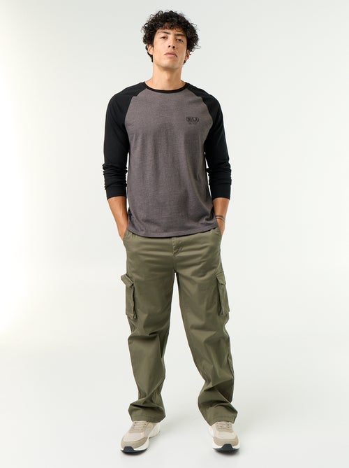 Pantalón multibolsillos de corte regular - Kiabi