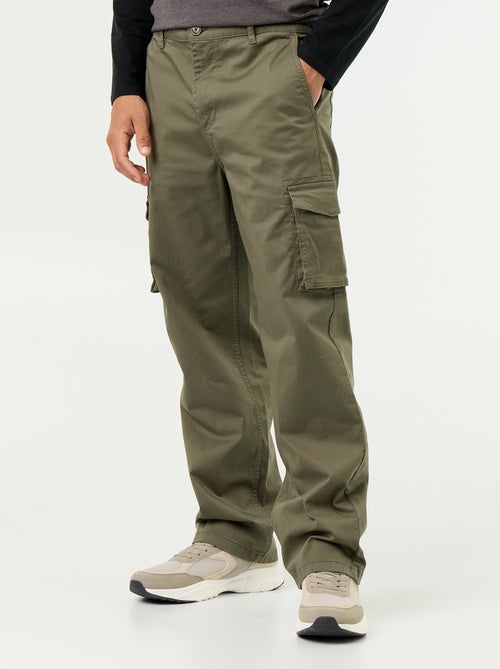 Pantalón multibolsillos de corte regular - Kiabi