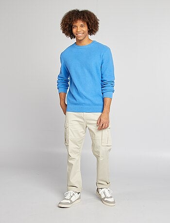 Pantalón multibolsillos de dobby