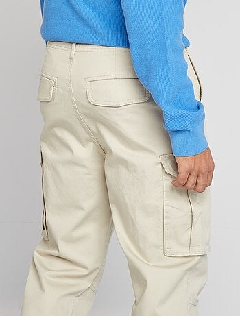 Pantalón multibolsillos de dobby