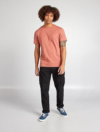 Pantalón multibolsillos de dobby