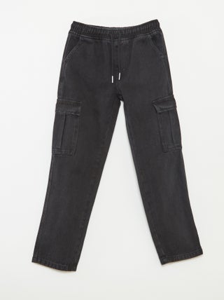 Pantalón multibolsillos elástico