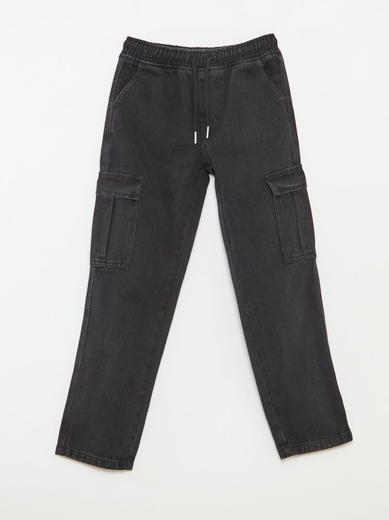 Pantalón multibolsillos elástico Gris - Kiabi