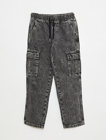 Pantalón multibolsillos elástico