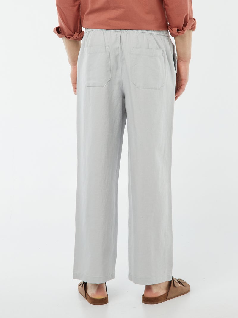 Pantalón multibolsillos gris - Kiabi