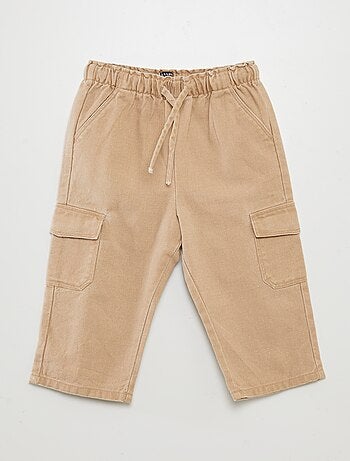 Pantalón multibolsillos liso