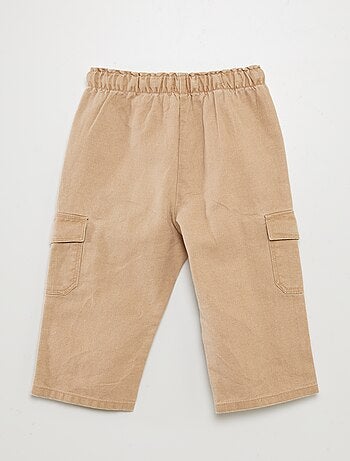 Pantalón multibolsillos liso