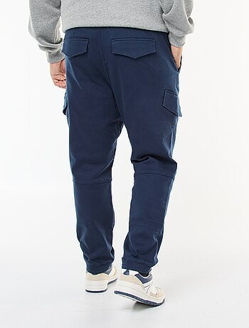 Pantalón multibolsillos liso con cinturón elástico
