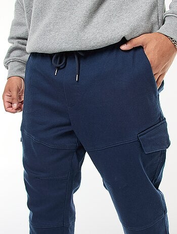 Pantalón multibolsillos liso con cinturón elástico