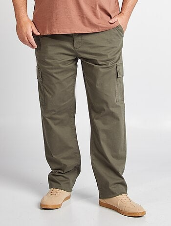 Pantalón multibolsillos liso