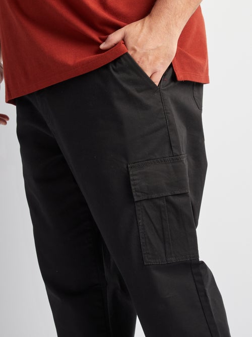 Pantalón multibolsillos liso - Kiabi
