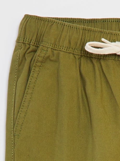 Pantalón multibolsillos liso - Kiabi