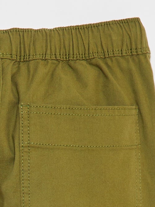 Pantalón multibolsillos liso - Kiabi