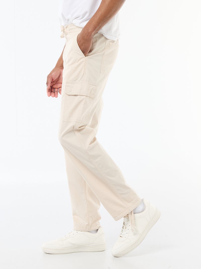 Pantalón multibolsillos regular fit Gris - Kiabi