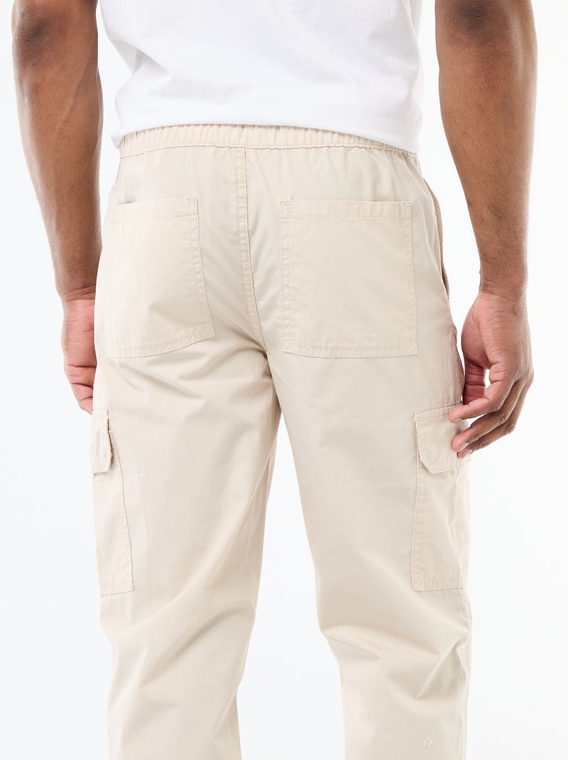 Pantalón multibolsillos regular fit Gris - Kiabi