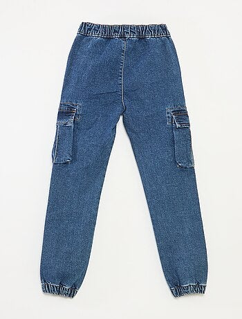 Pantalón multibolsillos vaquero elástico - Corte + ajustado