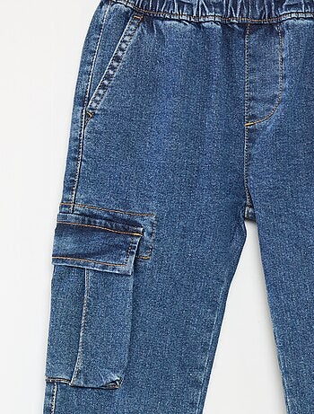 Pantalón multibolsillos vaquero elástico - Corte + ajustado