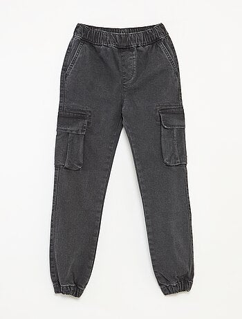 Pantalón multibolsillos vaquero elástico - Corte + ajustado
