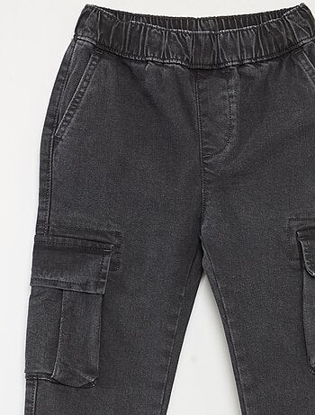 Pantalón multibolsillos vaquero elástico - Corte + ajustado