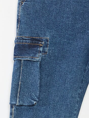 Pantalón multibolsillos vaquero elástico - Corte + cómodo