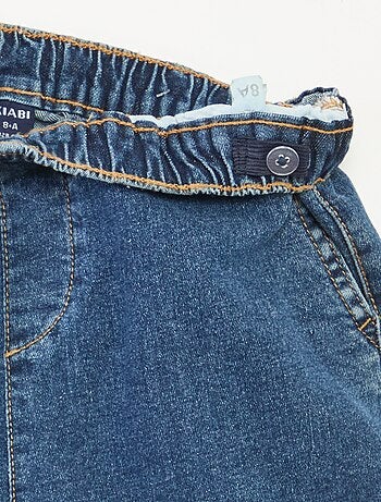 Pantalón multibolsillos vaquero elástico - Corte + cómodo
