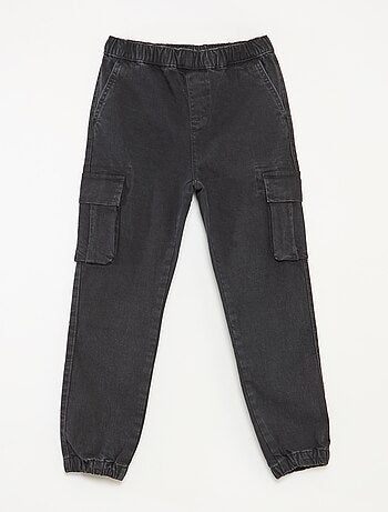 Pantalón multibolsillos vaquero elástico - Corte + cómodo